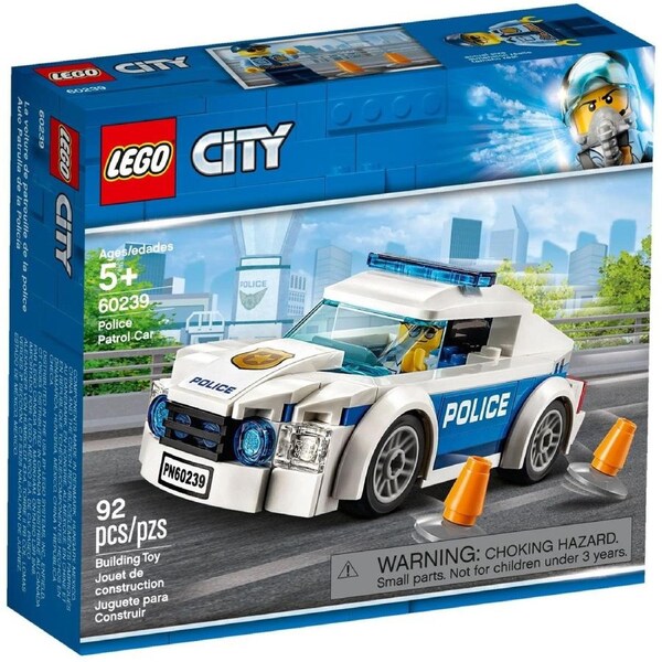 LEGO 60239 Police Patrol Car Toy with Minifigure