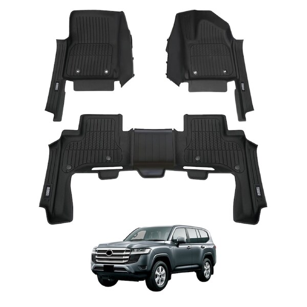 7D Injection Floor Mats for Land Cruiser 300 LandCruiser 300 LC300 Series 2021-Onwards
