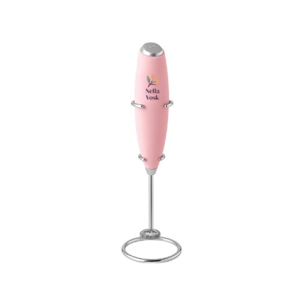 Nella Vosk Handheld Milk Frother & Drink Mixer – Pink