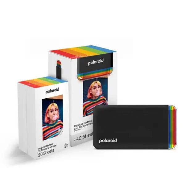 Polaroid HIPRINT Mobile Kit Everything Box w/40x Media BLK