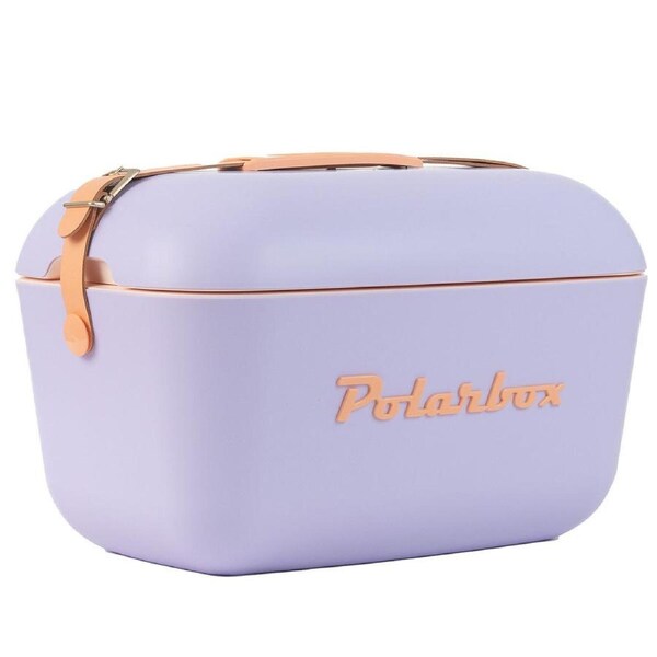 Polarbox Pop 20L Cooler Lilac with Sorbet Logo and Strap