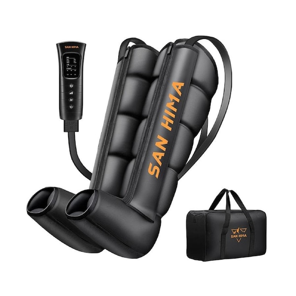 San Hima Air Compression Recovery Boots Full Leg Massager For Circulation Large