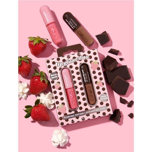 Ciroa Beauty Lip Glaze Duo 2 Piece - Hyaluronic Acid & Peptides