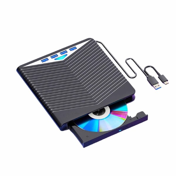 USB External CD RW DVD ROM Writer Burner Player Drive For Laptop PC Mac Windows