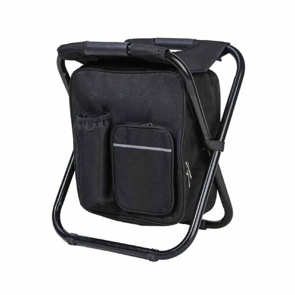 Portable Folding Backpack Chair Camping Stool Cooler Bag Rucksack Beach