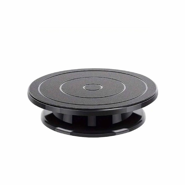 Rotating Cake Turntable Stand Black Plastic Cake Decorating Tools Baking