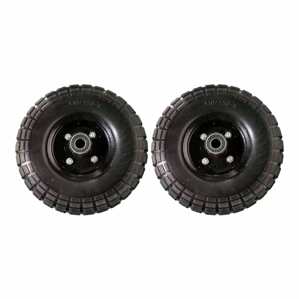 Heavy Duty Trolley Wheel 16mm Solid Rubber Tires 4.10/3.50-4