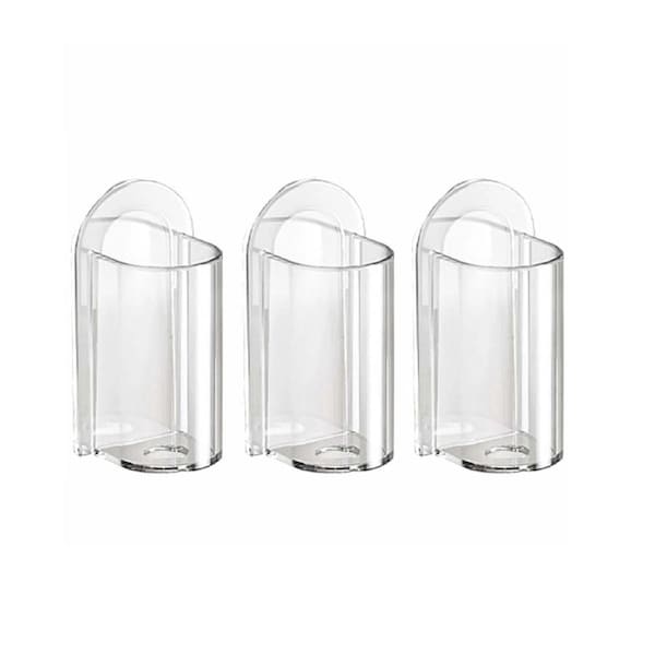 3pcs Electric Toothbrush Holder Wall Mounted Adhesive Tooth Brush Organizer