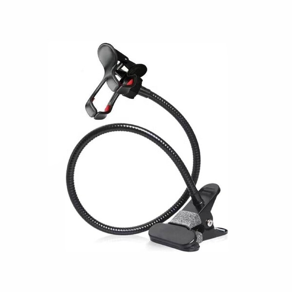 Flexible 360 Clip Mount Stand Mobile Cell Phone Holder Lazy Bed Desktop Bracket