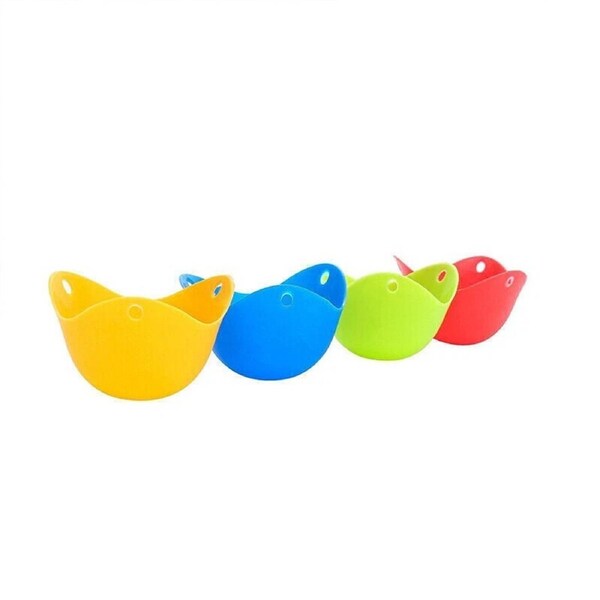 4pcs Silicone Egg Poacher Poaching Pods Pan Poached Cups Moulds For Kitchen