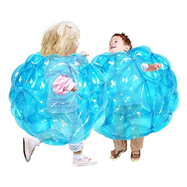 Nevenka 2 Pack Inflatable Bubble Bumper Balls Outdoor Body Bump Ball Set -BlueRed