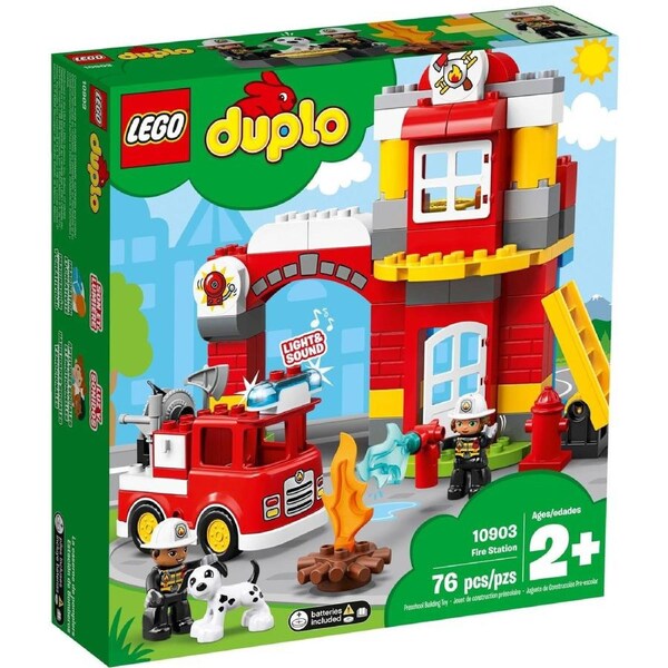 LEGO 10903 Fire Station & Fire Truck with Lights & Siren