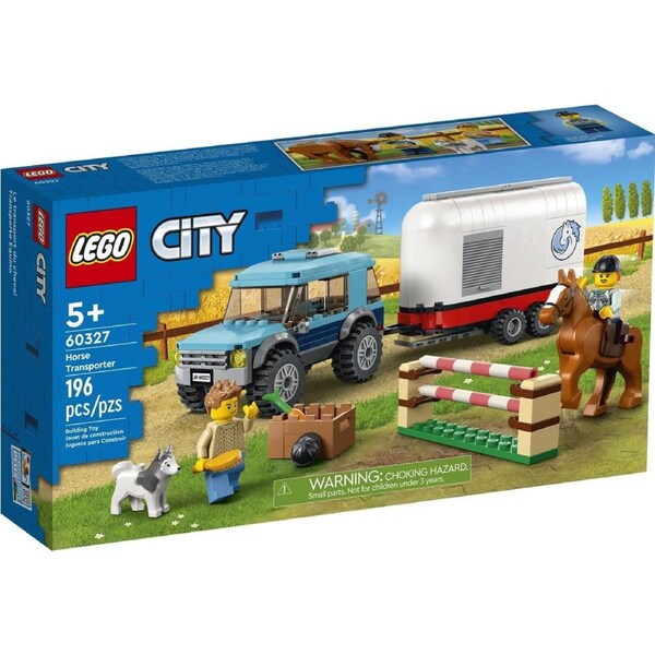 LEGO 60327 City Horse Transporter: SUV, Trailer & Jumping Set