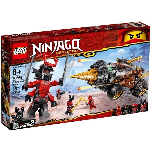 LEGO 70669 Cole's Earth Driller - NINJAGO Drill Toy with Giant Stone Warrior