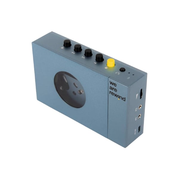 We Are Rewind Portable Cassette Player & Recorder - Kurt, Blue