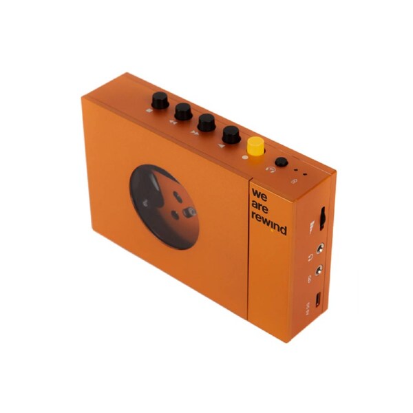 We Are Rewind Portable Cassette Player & Recorder - Serge, Orange