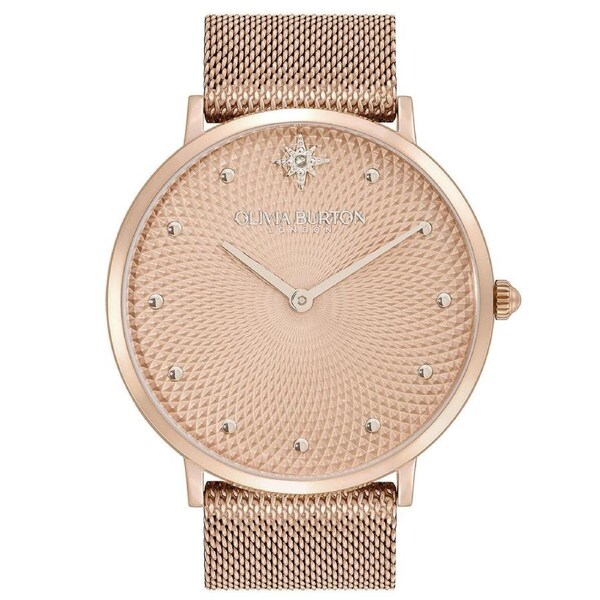Olivia Burton Ionic Carnation Gold Dial Women's Watch 24000025