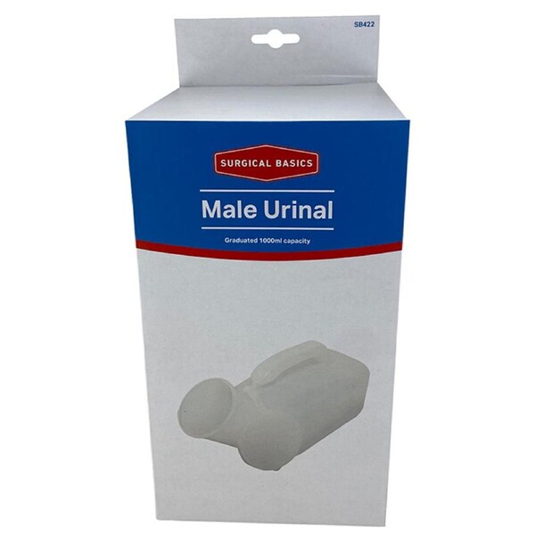 Surgical Basics Male Urinal Graduated With Lid 1000ml