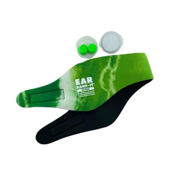 Putty Buddies Ultra Ear Bandit Small With Ear Plug 42-47cm 18 Months Green dye