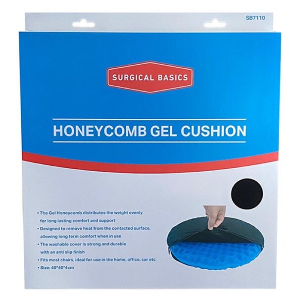 Surgical Basics Honeycomb Gel Cushion (40cm) With Removable Cover