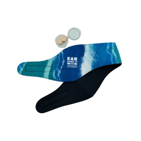 Putty Buddies Ultra Ear Bandit Large With Ear Plug 52-61cm 10+ Years Green Blue Dye