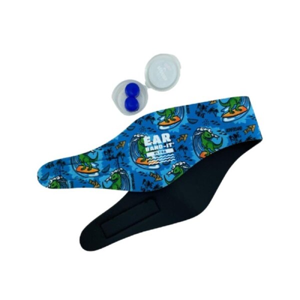 Putty Buddies Ultra Ear Bandit Medium With Ear Plug 47-52cm 2-7 Years Dino