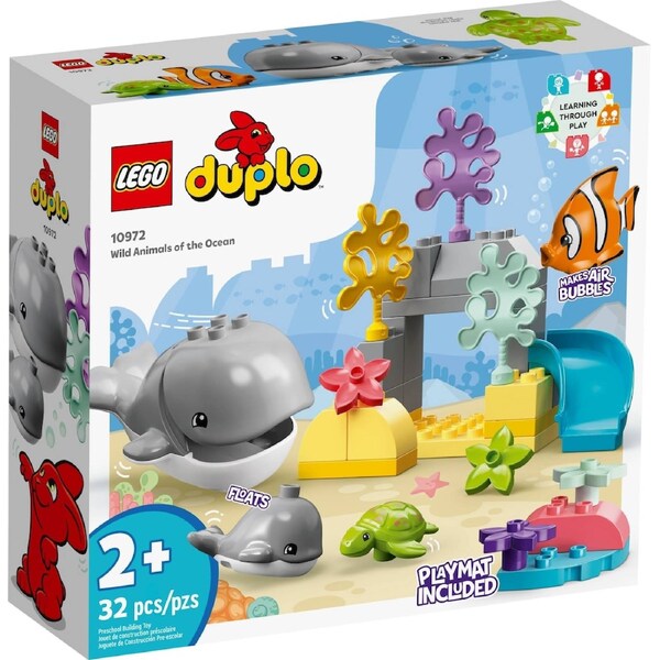 LEGO 10972 DUPLO Wild Ocean Animals - Toddler Learning Toy