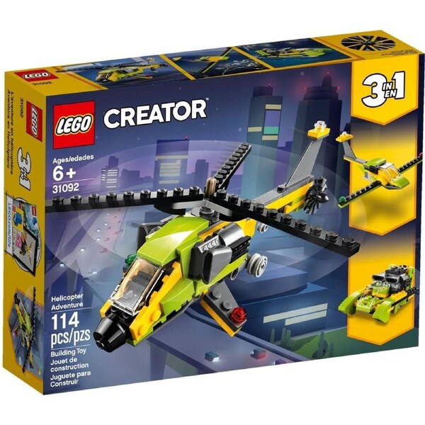 LEGO 31092 Creator 3in1 Helicopter, Boat & Glider Plane