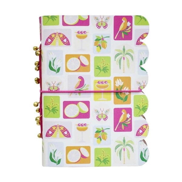 LVD Summer Themed Colourful Leather Writing Notebook Journal 13x18cm