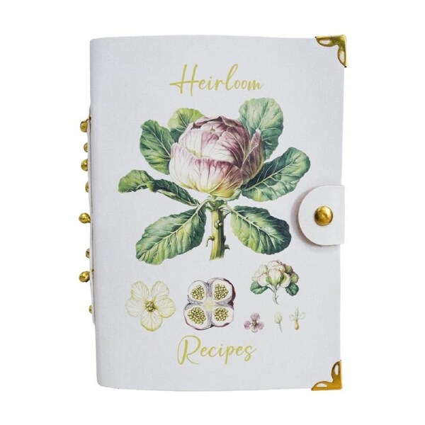 LVD Leather Heirloom Recipes Writing Notebook Journal 13x18cm