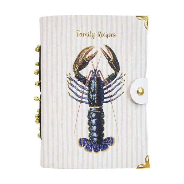 LVD Leather Crayfish Family Recipes Writing Notebook Journal 13x18cm