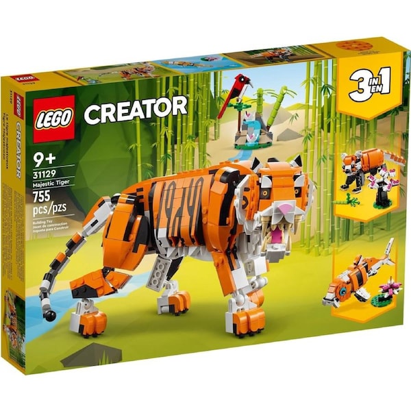 LEGO Creator 31129 Majestic Tiger 3 in 1 Set 755 Pieces