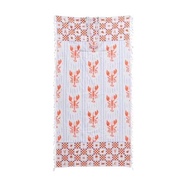 LVD 2-in-1 Kids Lobster Microfibre Towel & Tote Bag 70x140cm
