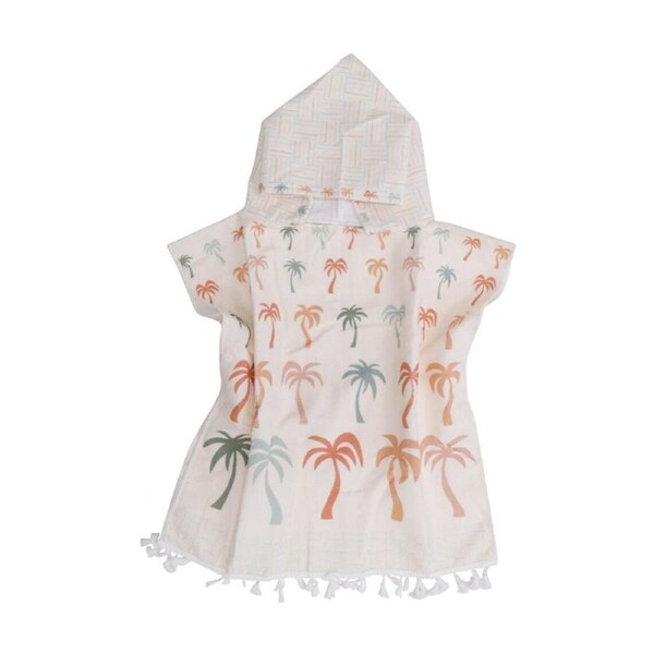 LVD Toddler/Children Microfibre Towel Poncho Palm Row 50x50cm