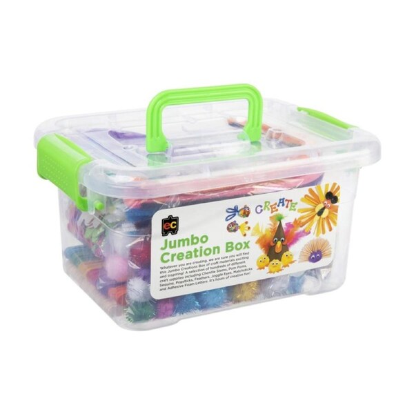 Educational Colours Jumbo Creations Box of Craft Material Kids Art/Craft