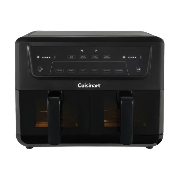 Cuisinart AirView 10.4L Dual Basket Electric Air Fryer - Black