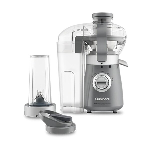 Cuisinart Kick Start Personal Juicer & Blender W/ Pulp Container - Grey