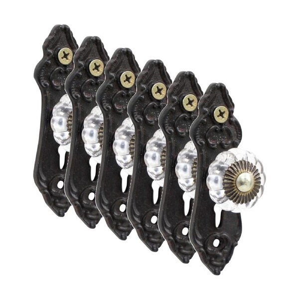 6PK LVD LaPorte Bronze Hook Vintage Home Wall Decoration 9.5x3x3.3cm