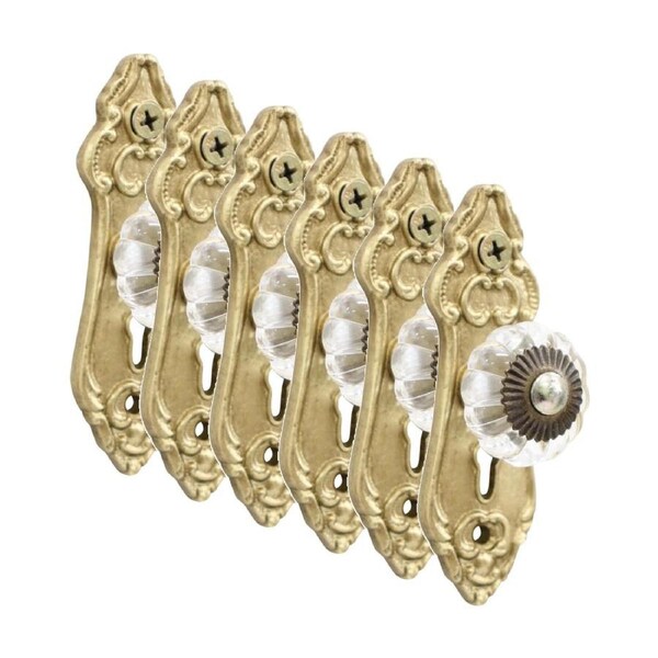 6PK LVD LaPorte Gold Hook Vintage Home Wall Decoration 9.5x3x3.3cm