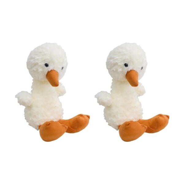 2PK LVD Children/Kids Soft & Cuddly Plush Toy Dani Duck 19x14x38cm