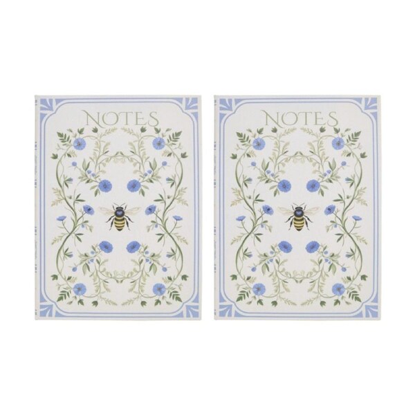 2PK LVD Textured Cover Notebook Journal W/ Large Bee 29x21.5x2cm