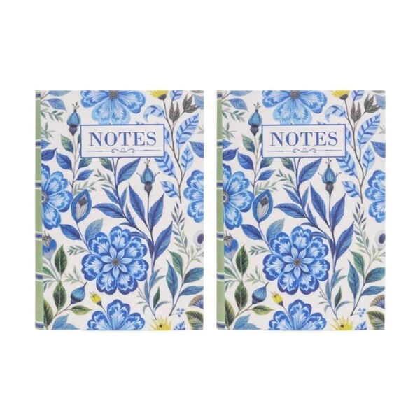 2PK LVD Textured Cover Notebook Journal W/ Medium Morris 21.5x15x2cm