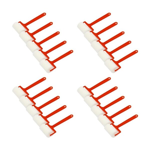 20PK Educational Colours Economical Sponge Paint Roller 40mm Kids Art/Craft