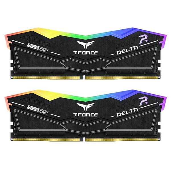 Team 64GB (2x 32GB) DELTA FF3D564G6000HC38JDC01 RGB CL38 6000MHz DDR5 RAM - Black