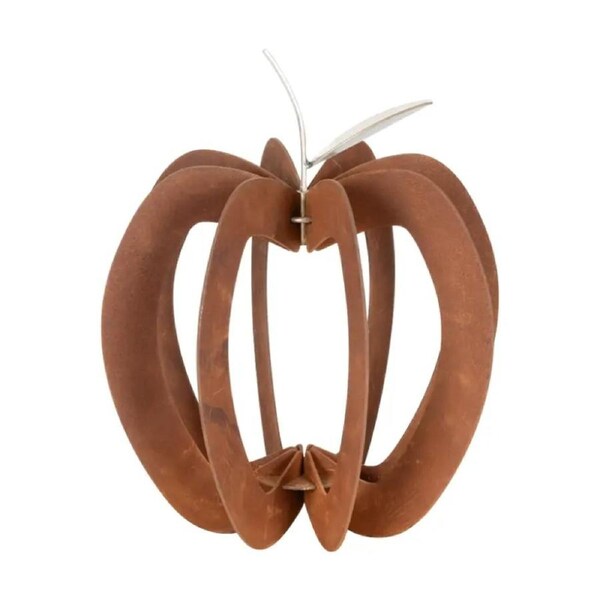 Large Apple Corten Outdoor Home Garden Decor Sculpture 110x93x93cm