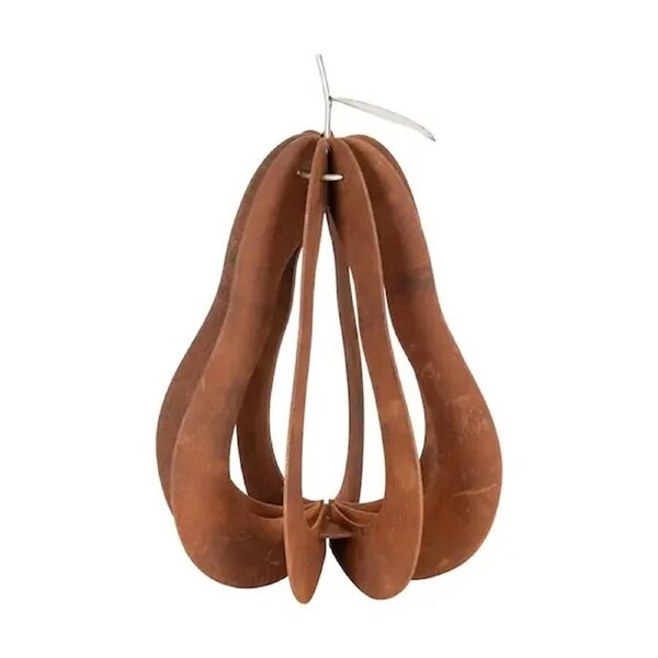 Large Pear Corten Outdoor Home Garden Decor Sculpture 110x69x69cm