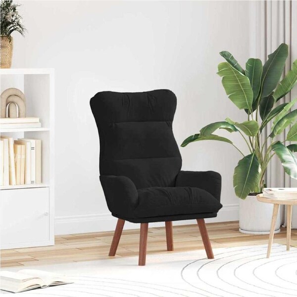 Armchair Black 69 x 74 x 93 cm Velvet vidaXL