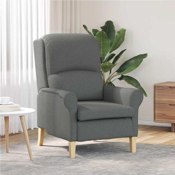 Armchair Dark grey 76 x 94 x 102 cm Fabric vidaXL