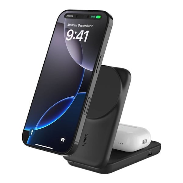 Belkin UltraCharge 2-in-1 Foldable Magnetic Wireless Charger With Qi2 + 45W
