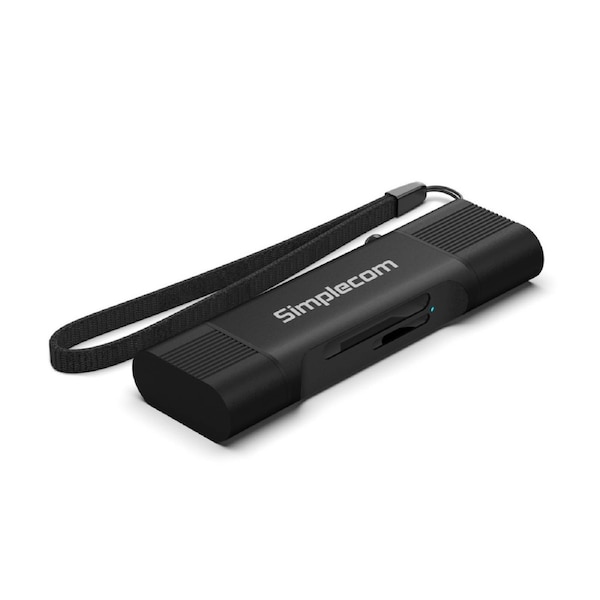 Simplecom CR402B SuperSpeed USB-C and USB-A Dual Slot Card Reader for SD